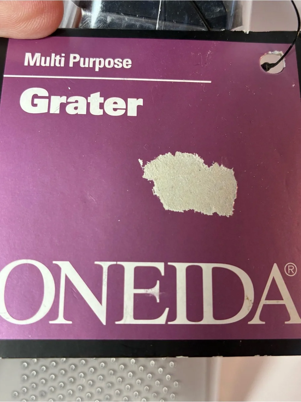 Oneida Stainless Steel Multi Purpose Box Grater 50667 Black Handle NOS